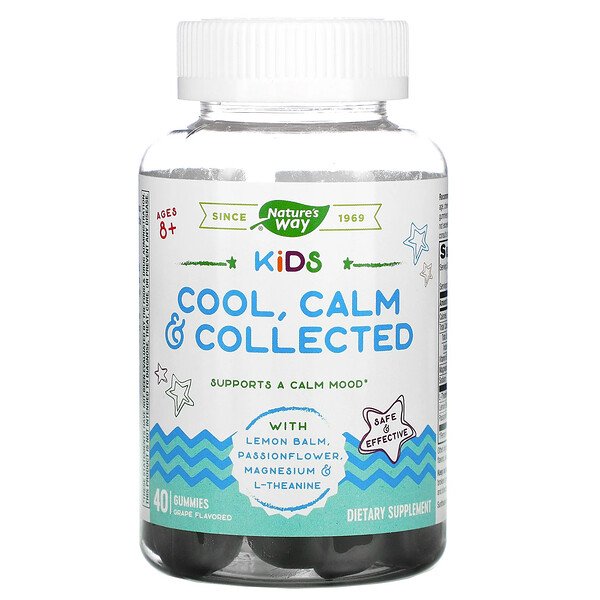 Nature's Way Kids Cool Calm & Collected Ages 8+ Grape  40 Gummies