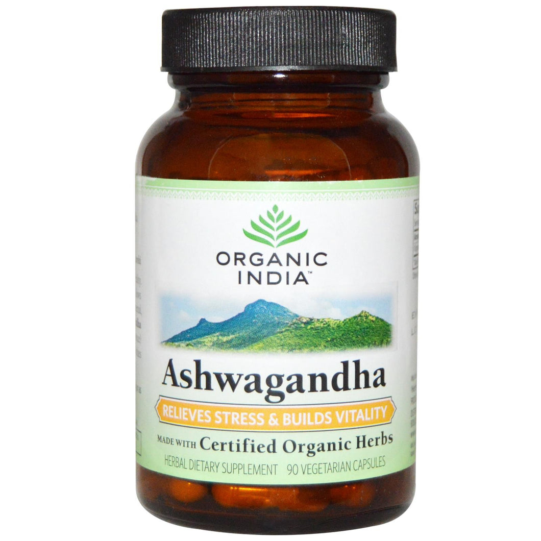 Organic India Organic Ashwagandha 90 VCaps - Supplement