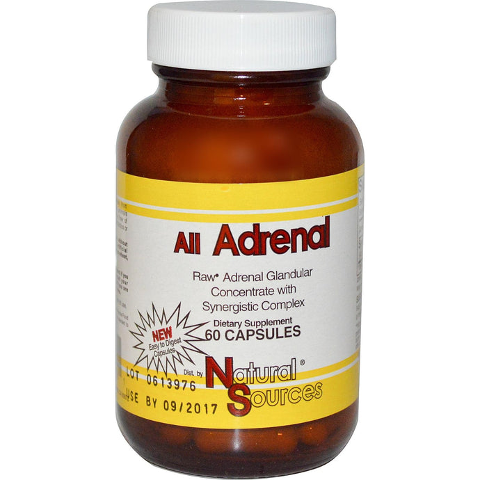 Natural Sources, All Adrenal, 60 Capsules - Dietary Supplement