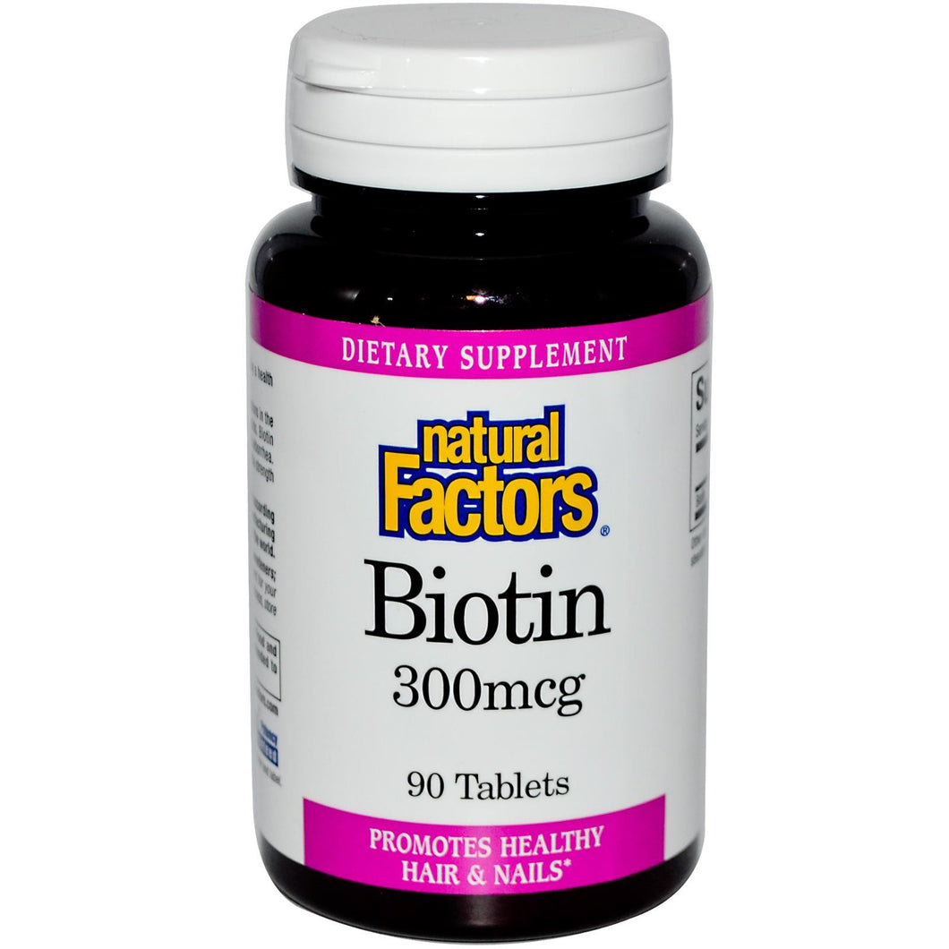 Natural Factors, Biotin, 300 mcg, 90 Tablets ... VOLUME DISCOUNT