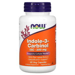 Now Foods Indole-3-Carbinol 200mg 60 Veggie Capsules