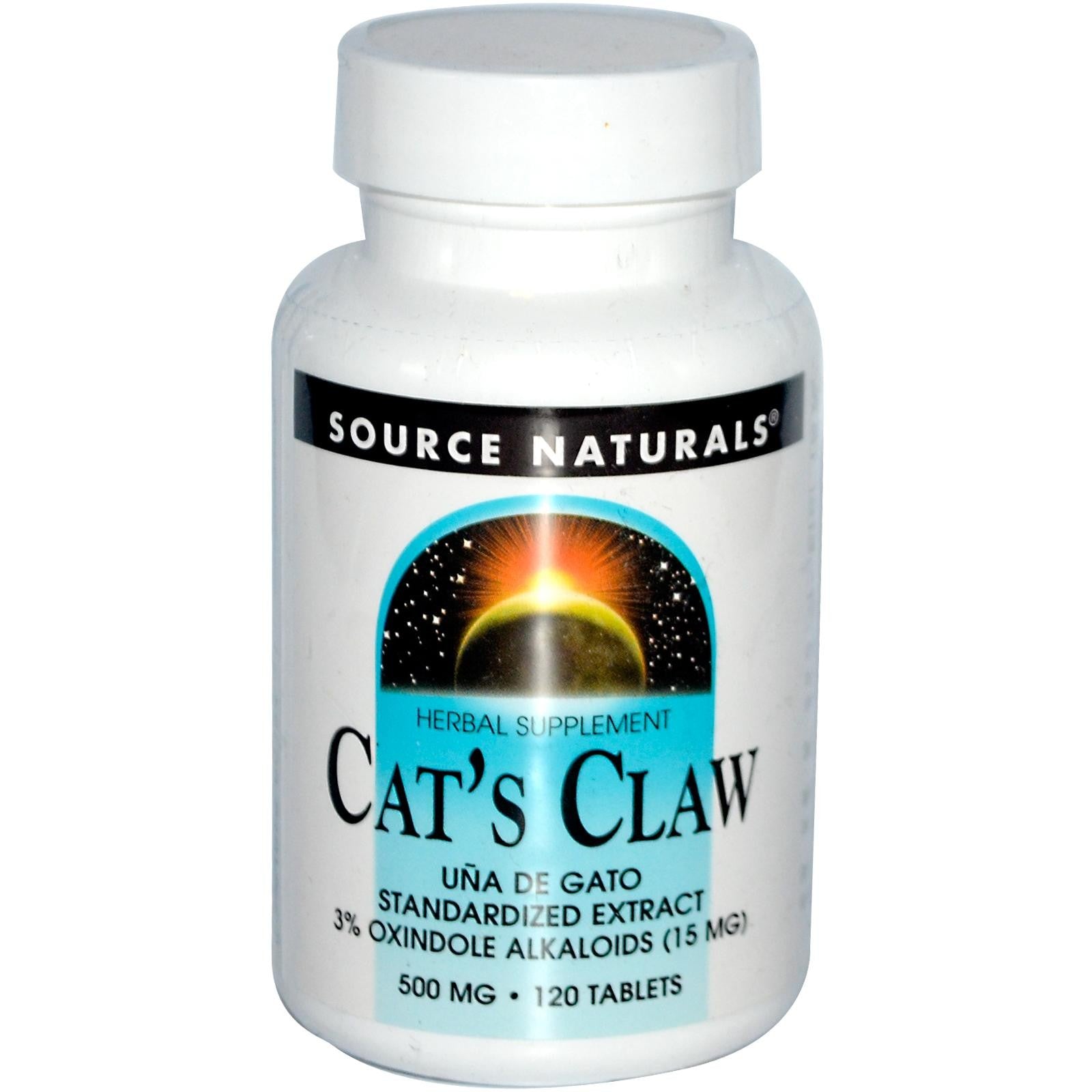 Source Naturals, Cat's Claw 500 mg, 120 Tablets