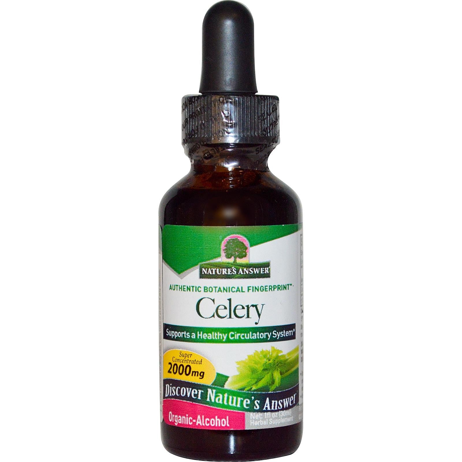 Nature's Answer, Celery, Organic-Alcohol, 29.6 ml, 1 fl oz