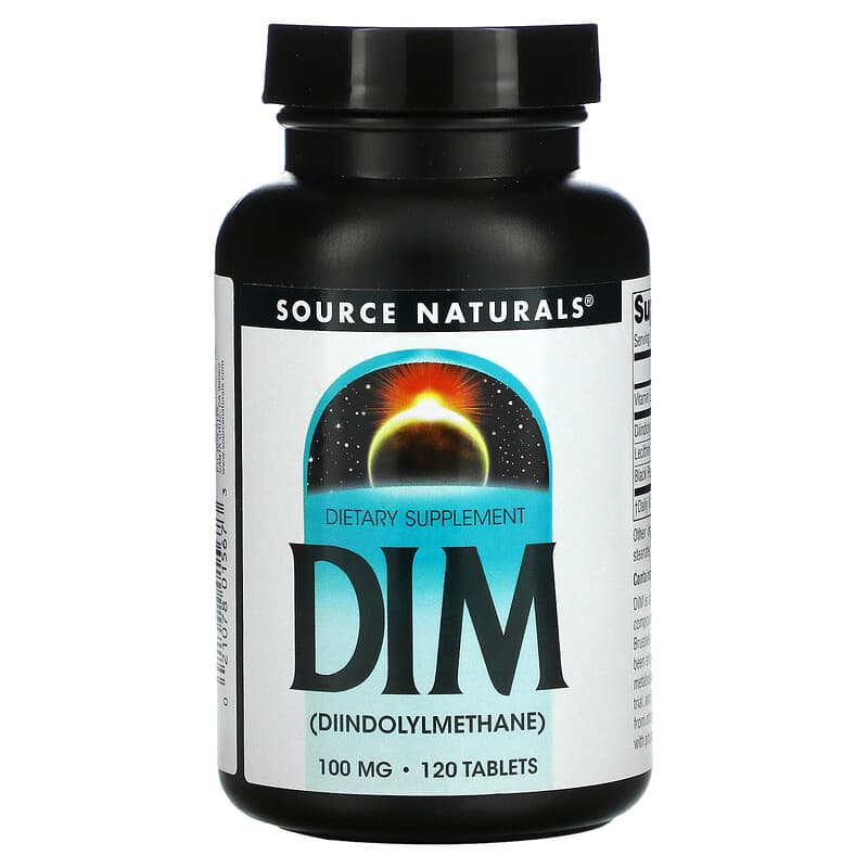 Source Naturals DIM (Diindolylmethane) 100mg 120 Tablets