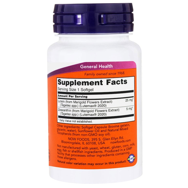 Now Foods Lutein & Zeaxanthin 60 Softgels