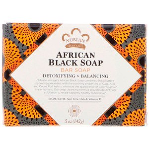 Nubian Heritage African Black Soap Bar 141g - Vitamin Supplement