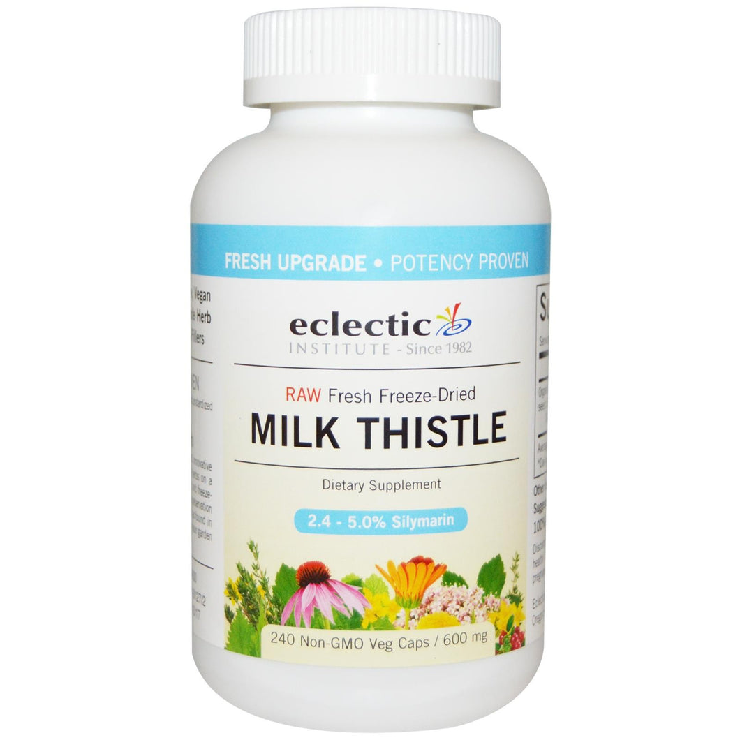Ecclectic Institute Milk Thistle Organic Non GMO 600mg 250 Capsules