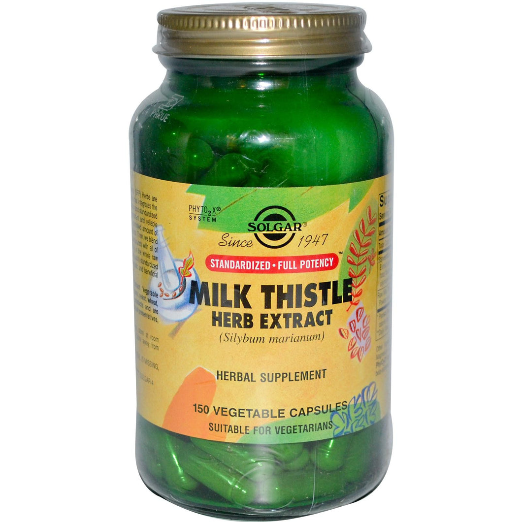 Solgar Milk Thistle Herb Extract 150 Veggie Capsules