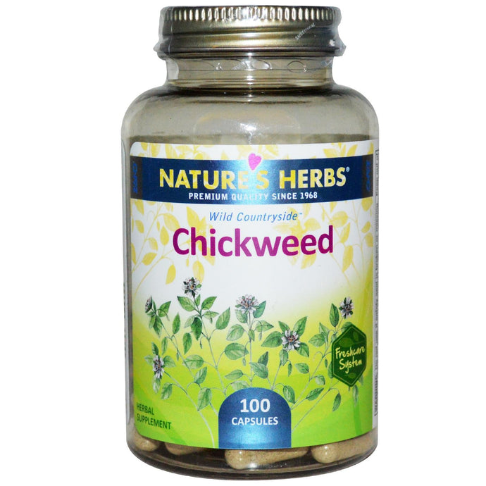 Nature's Herbs Chickweed 100 Capsules - Herbal Supplement