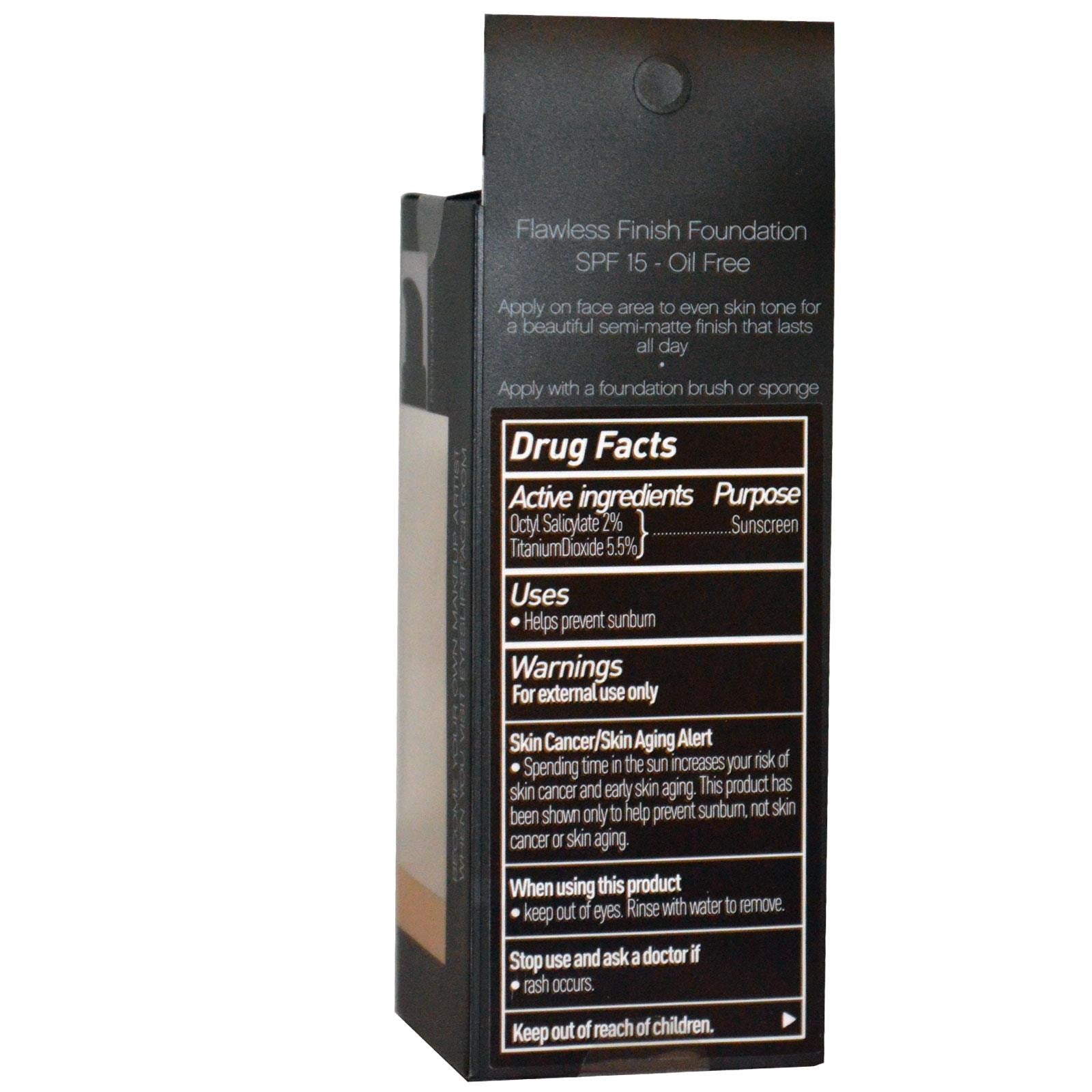 E.L.F Cosmetics Flawless Finish Foundation SPF 15 Oil Free Porcelain 23 g 0.8 oz