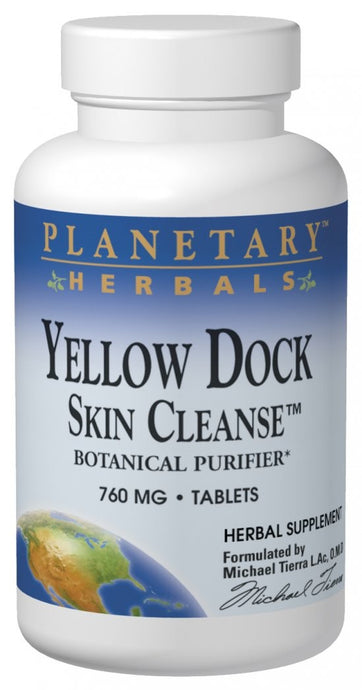 Planetary Herbals, Yellow Dock Skin Cleanse, 635 mg, 120 Tablets