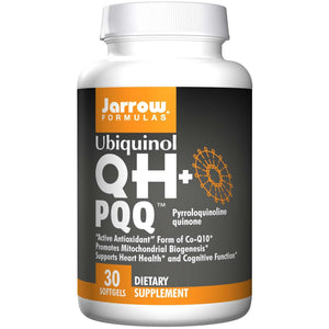 Jarrow Formulas Ubiquinol QH + PQQ 30 Softgels - Dietary Supplement