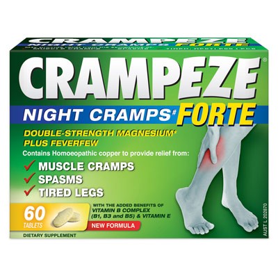 Natralia Health & Wellbeing, Crampeze Forte, Night Cramps, 60 Tablets