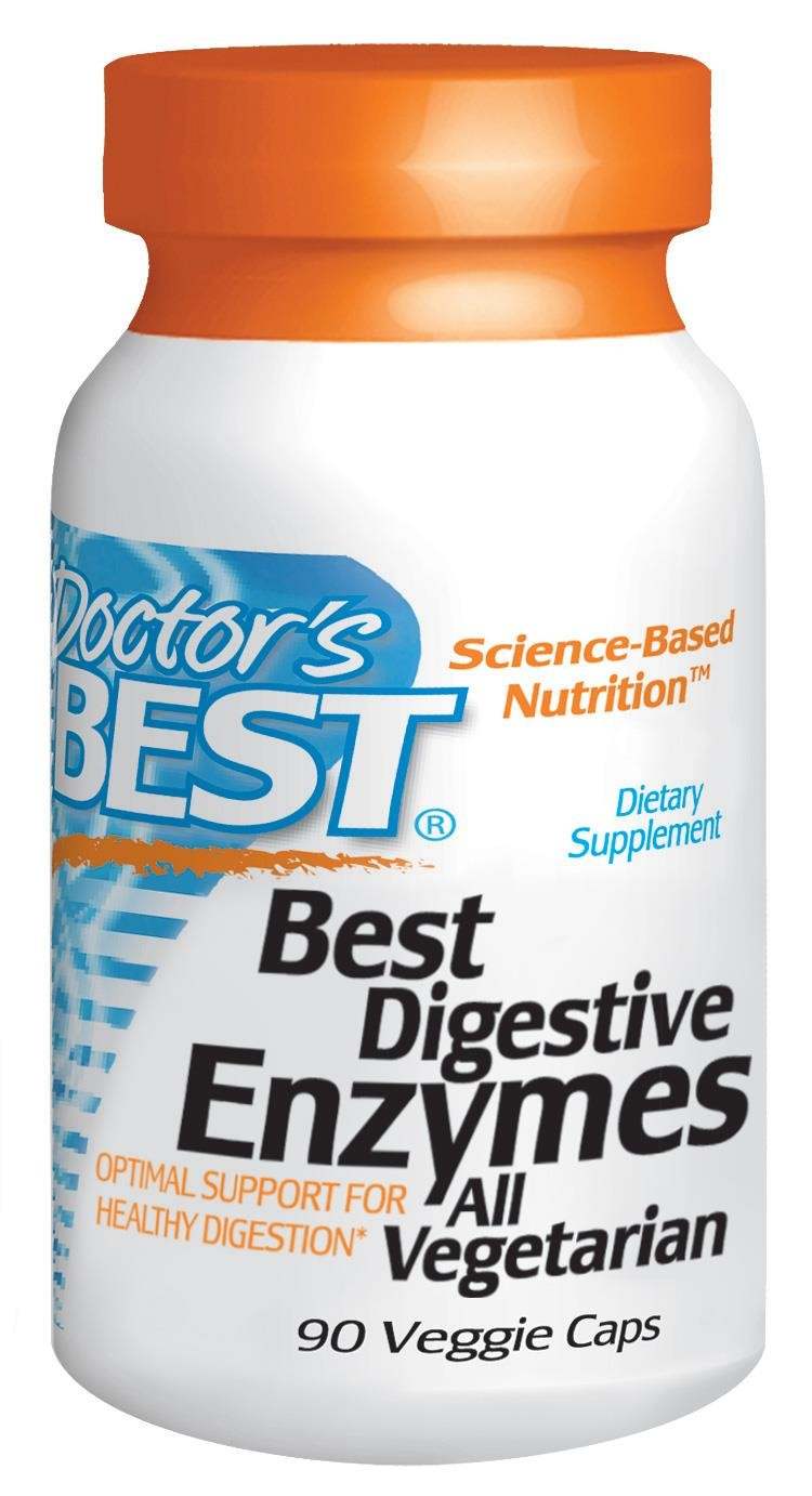 Doctor's Best Best Digestive Enzymes dietary supplement, 90 vegetarian capsules for optimal digestion support