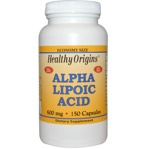 Healthy Origins Alpha Lipoic Acid 600mg 150 Capsules