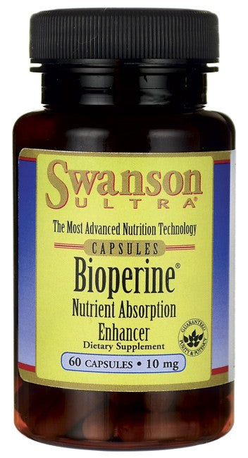 Swanson Ultra, Bioperine, 10 mg, 60 Capsules - Supplement
