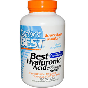 Doctor's Best Hyaluronic Acid with Chondroitin Sulfate 180 VCaps