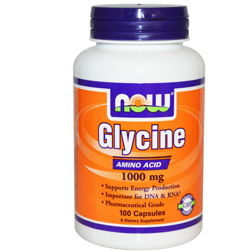Now Foods Glycine, 1000mg 100 Capsules