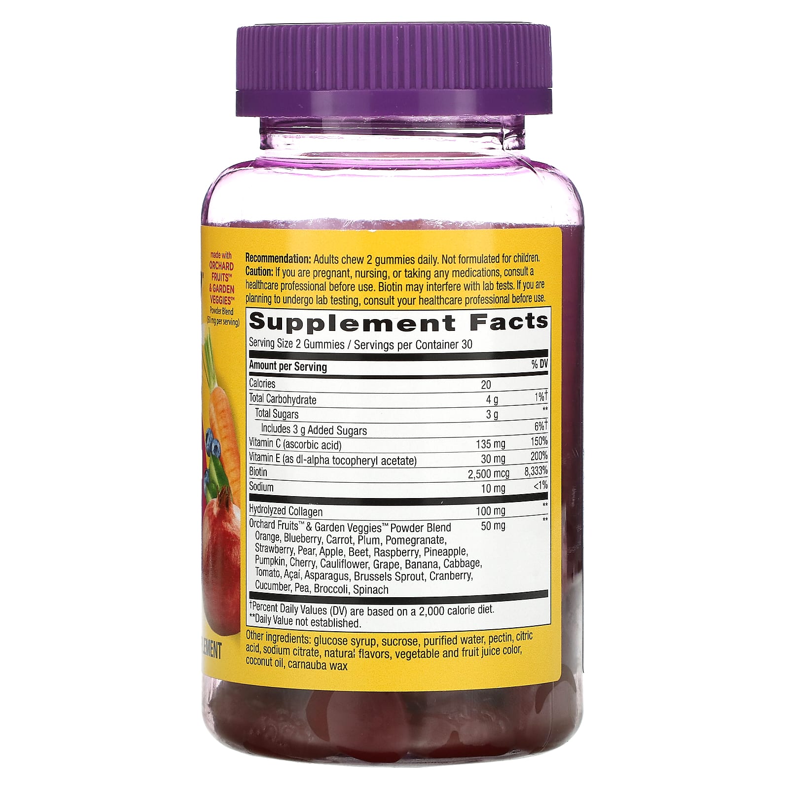 Nature's Way, Alive! Hair, Skin & Nails with Collagen & Biotin, Strawberry, 60 Gummies