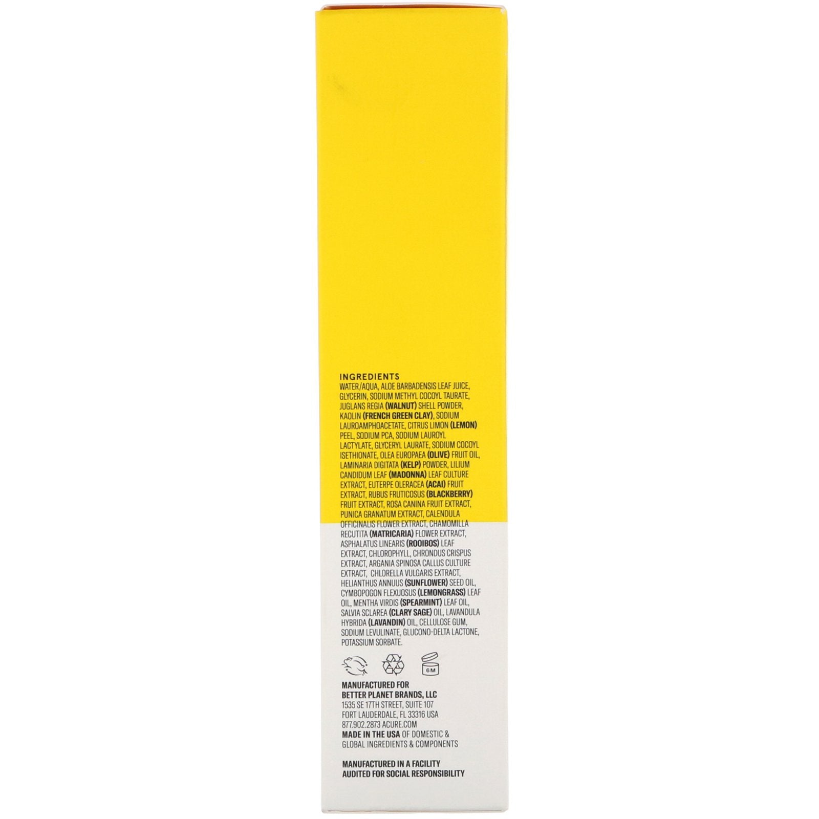 Acure, Brightening Facial Scrub, 4 fl oz (118 ml)