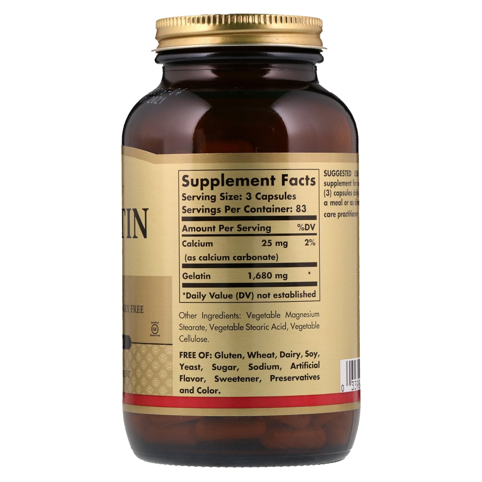 Solgar Gelatin 250 Capsules