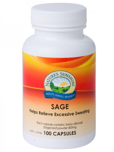 Nature's Sunshine, Sage, 400 mg, 100 Capsules - Health Supplement