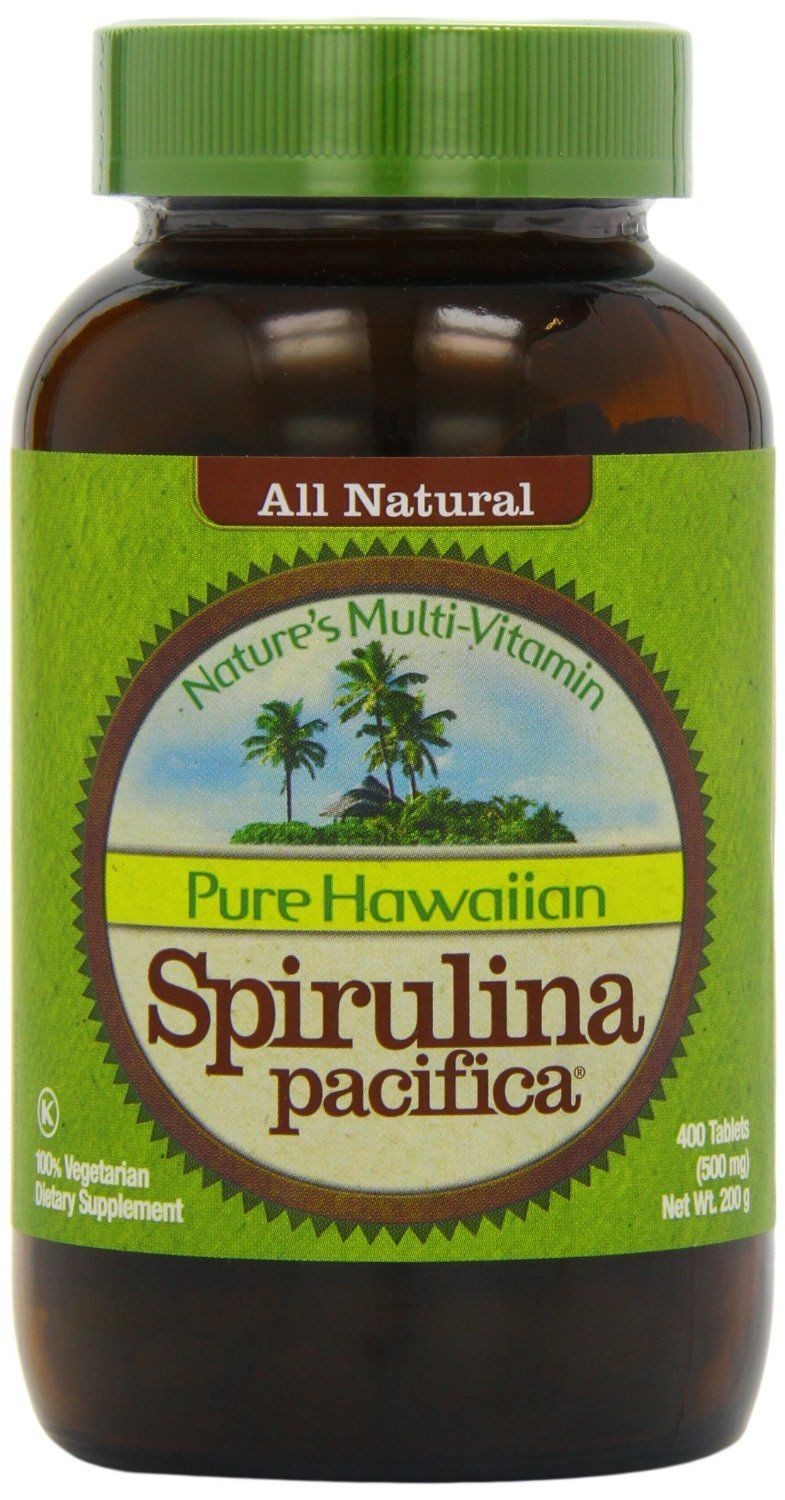 Nutrex Spirulina Pacifica Pure Hawaiian Nature's Multi-Vitamin 500 mg 400 Tablets