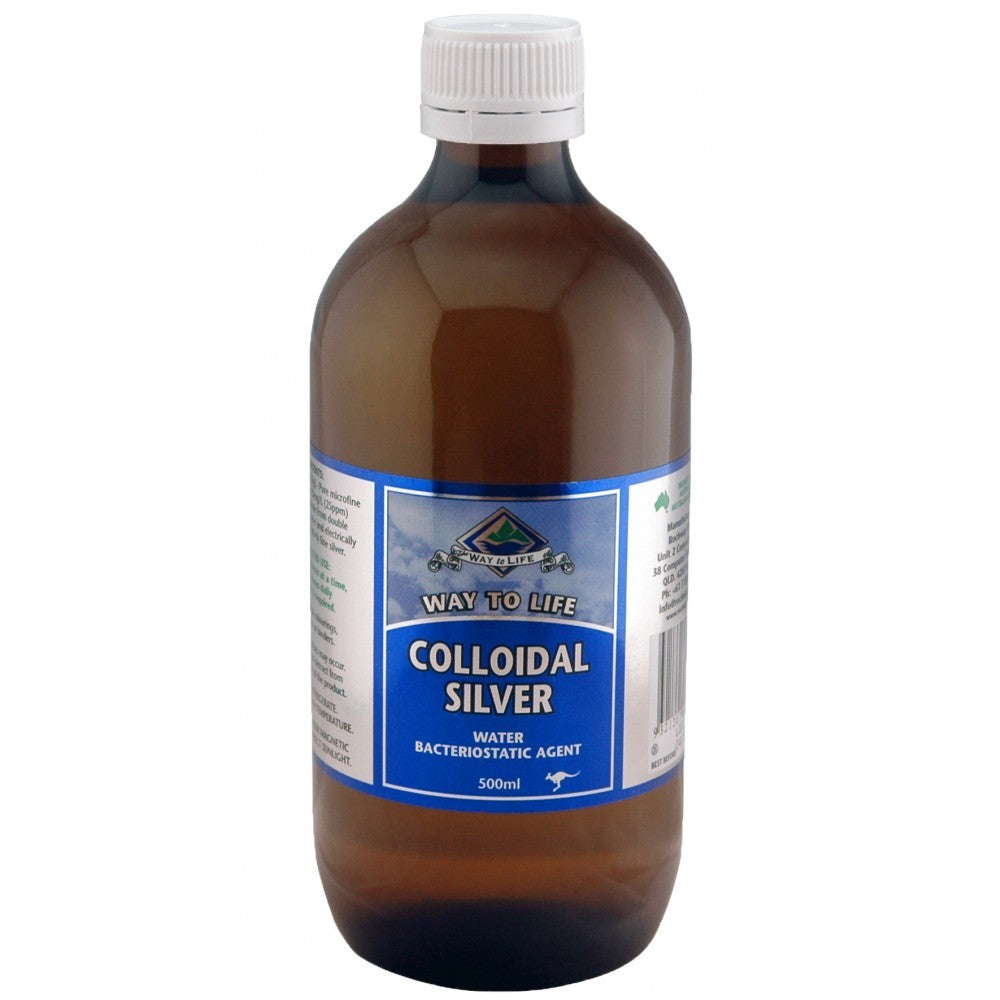 Way To Life, Colloidal Silver, 500 ml ... VOLUME DISCOUNT
