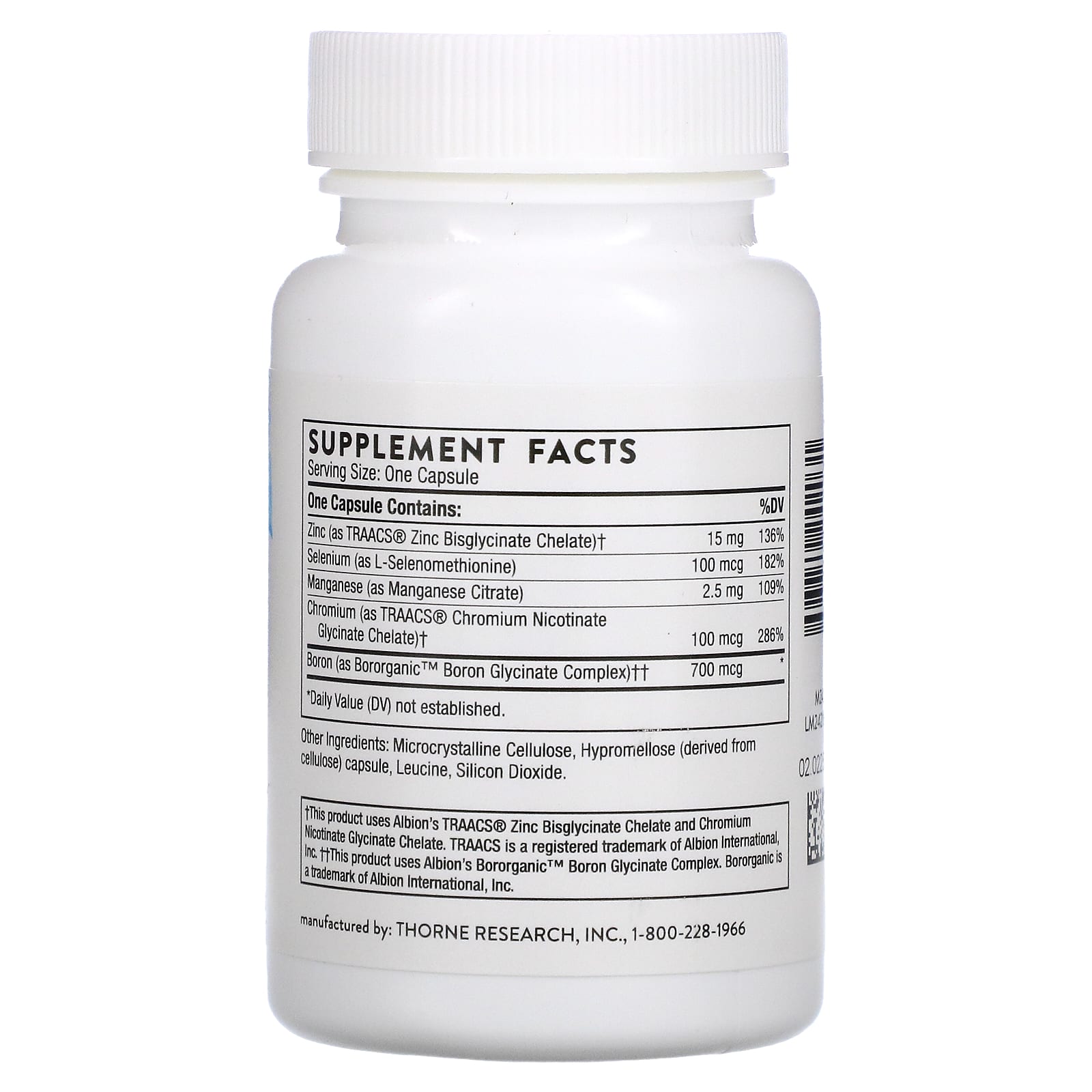 Thorne Research Trace Minerals 90 Veggie Caps