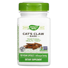 Load image into Gallery viewer, Nature&#39;s Way, Cat&#39;s Claw Bark, 485 mg, 100 Capsules
