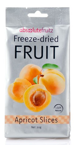 Absolute Fruitz, Freeze-Dried Fruit, Apricot Slices, 20 g
