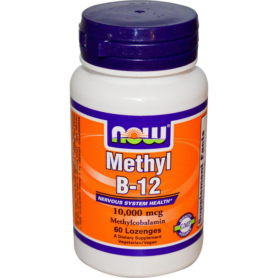 Now Foods Methyl B-12 10000 mcg 60 Lozenges - Dietary Supplement