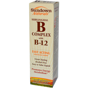 Rexall Sundown Naturals, SubLingual B Complex with B-12 (59ml)