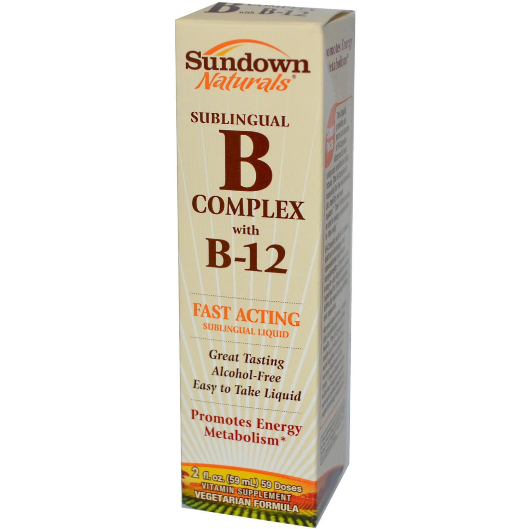 Rexall Sundown Naturals, SubLingual B Complex with B-12 (59ml)