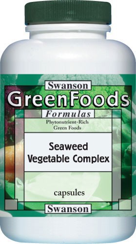 Swanson GreenFoods Formulas Seaweed Vegetable Complex 60 Veggie Capsules