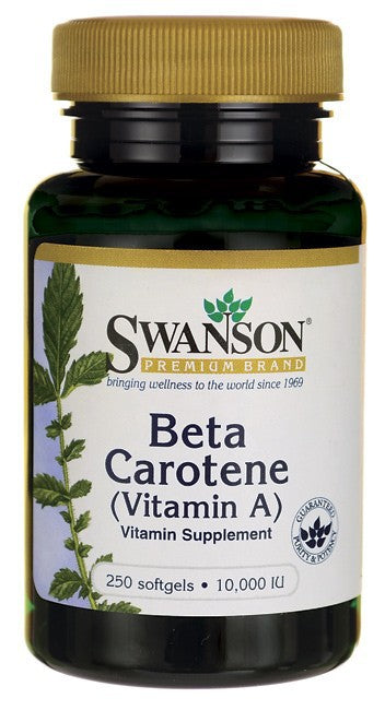 Swanson Premium Beta Carotene 10,000 IU 250 Softgels
