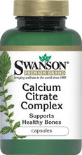 Load image into Gallery viewer, Swanson Premium Calcium Citrate Complex 250mg 300 Capsules