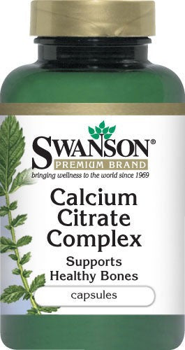 Swanson Premium Calcium Citrate Complex 250mg 300 Capsules