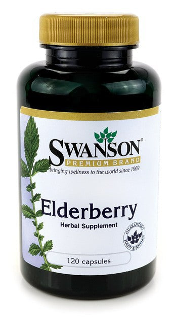 Swanson Premium Elderberry 575mg 120 Capsules