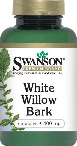 Swanson Premium White Willow Bark 400mg 90 Capsules