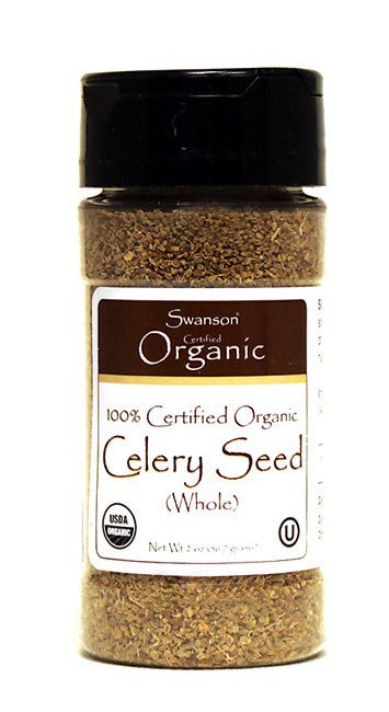 Swanson Organics 100% Certfied Organic Celery Seed Whole 56.7g 2 oz