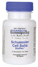 Load image into Gallery viewer, Swanson Homeopathy Schuessler Cell Salts 100 Tablets
