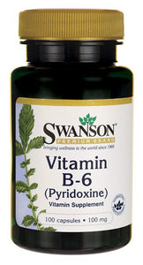 Swanson Premium Vitamin B-6 100mg 100 Capsules