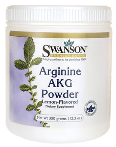 Swanson Premium Arginine AKG Powder Lemon 350g 12.03 oz