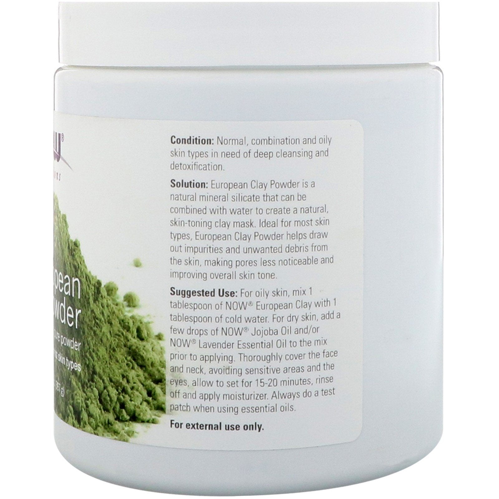 Now Foods Solutions European Clay Powder 14 oz (397g)