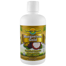 Load image into Gallery viewer, Dynamic Health Laboratories Certified Organic Mangosteen Gold 100% Juice 32 fl oz (946ml)