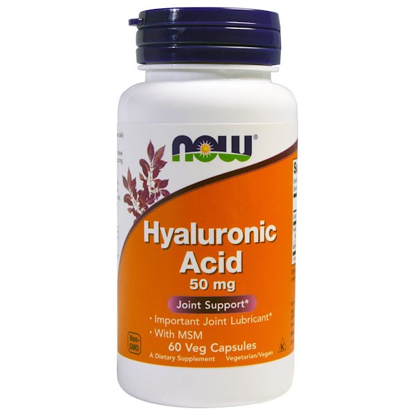 Now Foods Hyaluronic Acid 50mg 60 Veg Capsules