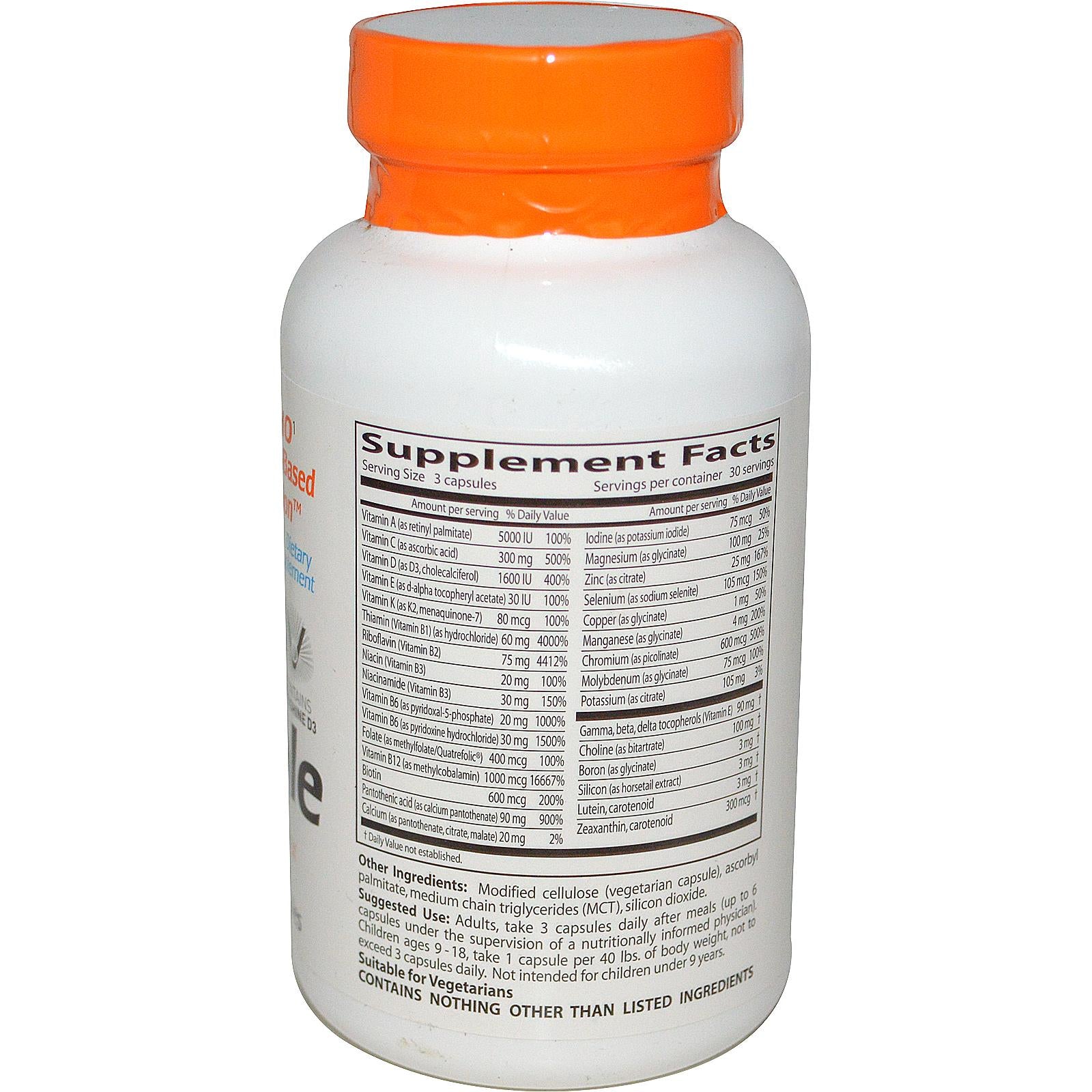 Doctor's Best Best Multiple Fully Optimised Vitamin-Mineral Complex 90 Veggie Caps