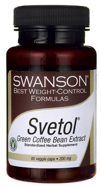 Swanson Best Weight-Control Formulas Svetol Green Coffee Bean Extract 200mg 60 Veg Capsules