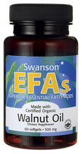 Load image into Gallery viewer, Swanson EFAs Certified Organic Walnut Oil 500mg 60 Softgels